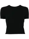 Alexander Wang Jacquard Logo T-shirt In Black