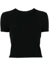 Alexander Wang Jacquard Logo T-shirt In Black