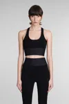 Alexander Wang Tops With Logo In Black