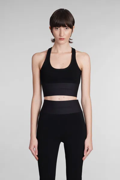 Alexander Wang Tops With Logo In Black