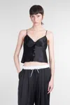 Alexander Wang Silk Charmeuse Camisole In Black