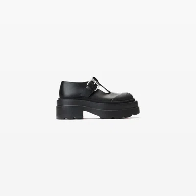 Alexander Wang Tova Mary Jane Platform In Leather In Black