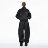 Alexander Wang Track Pant In Primal Lambskin Leather In Black