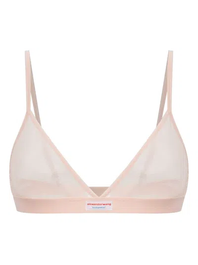 Alexander Wang Transparent Bra In Pink