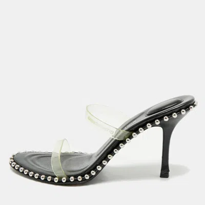 Pre-owned Alexander Wang Transparent Pvc Nova Slide Sandals Size 39.5