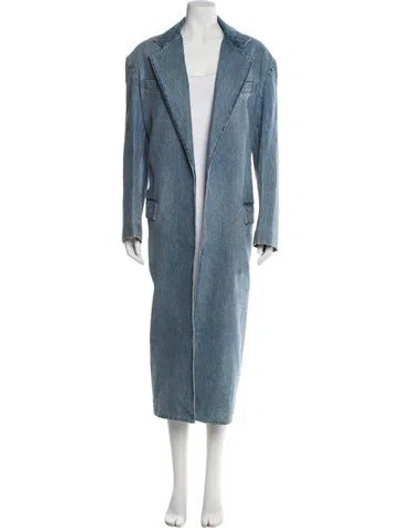Pre-owned Alexander Wang Trench Coat In Blue