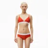 ALEXANDER WANG TRIANGLE BRA IN RIBBED JERSEY