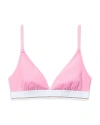 Alexander Wang Triangle Bralette In Begonia Pink