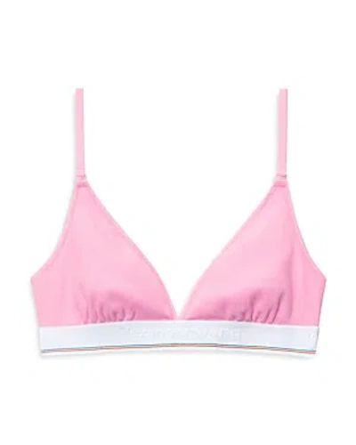 Alexander Wang Triangle Bralette In Begonia Pink