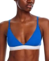 Alexander Wang Triangle Bralette In Cobalt Blue