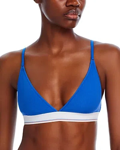 Alexander Wang Triangle Bralette In Cobalt Blue