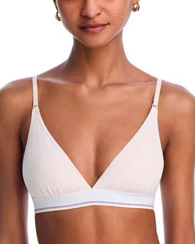 Alexander Wang Triangle Bralette In Pearl Pink