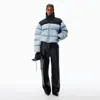 Alexander Wang Trompe-l'oeil Denim Puffer Jacket