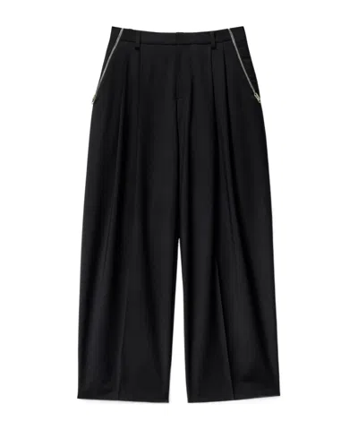 Alexander Wang Tropical Wool Tailored Pant In Black