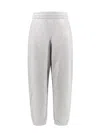 Alexander Wang Jogging Cotton Trouser With Logo In Grey