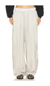 Alexander Wang Trouser Turned Down Waistband In Oyster White