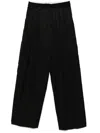 Alexander Wang Trouser W/ Turned Down Elastic Waistband Clothing In Black