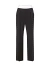 Alexander Wang Flared High Waisted Trousers With Side Pockets In Black