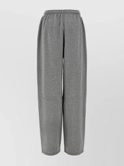 Alexander Wang Trousers Featuring Elastic Waistband And Side Pockets In Gray