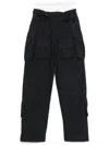 Alexander Wang Black Multi-pocket Casual Pants In Grey