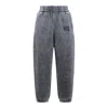 Alexander Wang Logo-embroidered Track Pants In Blue