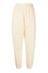 Alexander Wang High-waisted Track Trousers In Bianco