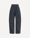 Alexander Wang Trousers With Elastic Waistband And Contrasting Jacquard Logo In Black