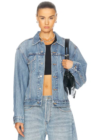 Alexander Wang Trucker Jacket In Blue