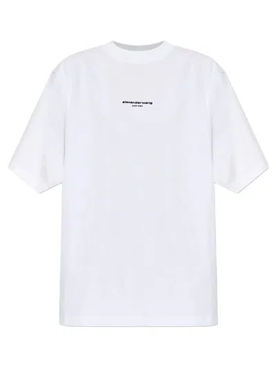 Alexander Wang T-shirt With Printed Logo In White