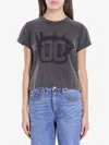 Alexander Wang Embroidered T-shirt Graphic Print In Grey