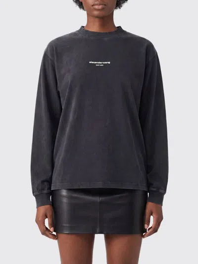 Alexander Wang T-shirt Woman In Gray