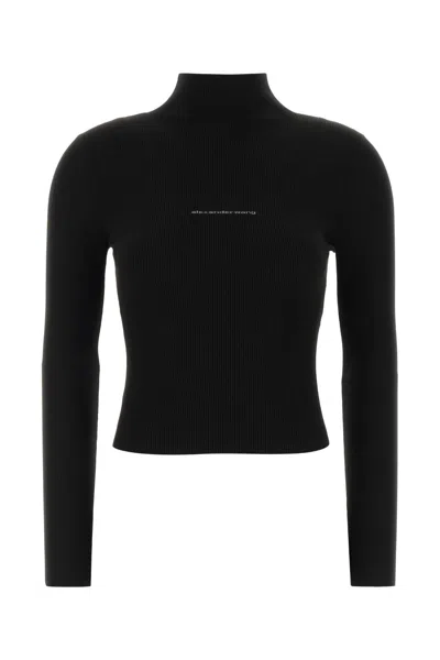 Alexander Wang Turtle Sweater In Black