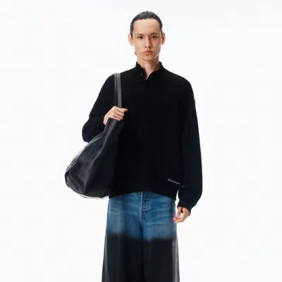 Alexander Wang Turtleneck Henley In Black