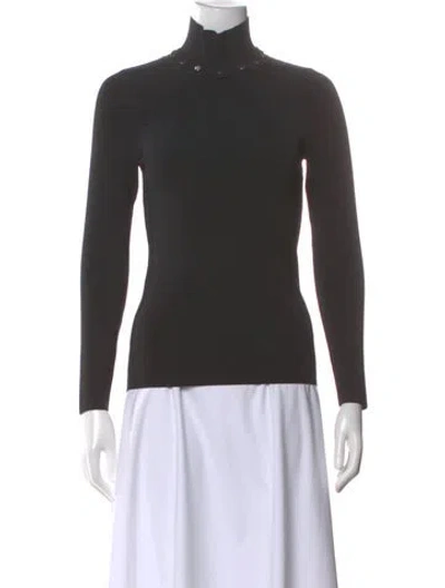 Pre-owned Alexander Wang Turtleneck Long Sleeve Top In Gray