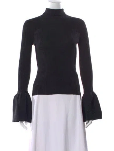 Pre-owned Alexander Wang Turtleneck Sweater In Black