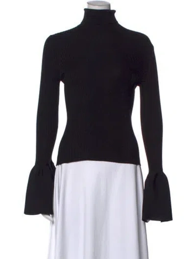 Pre-owned Alexander Wang Turtleneck Sweater In Black