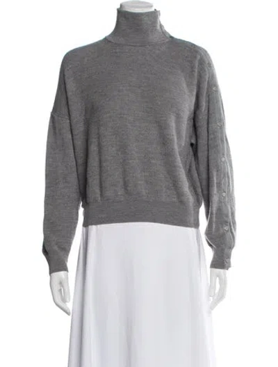 Pre-owned Alexander Wang Turtleneck Sweater In Gray