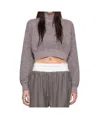Alexander Wang Turtleneck Sweater In Gray
