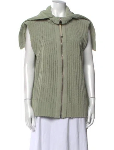 Pre-owned Alexander Wang Turtleneck Sweater In Green