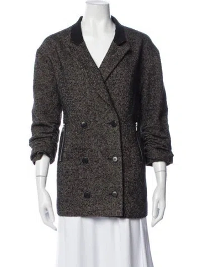 Pre-owned Alexander Wang Tweed Pattern Blazer In Neutrals