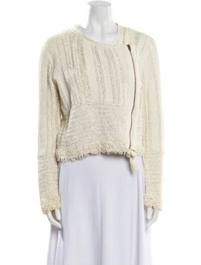 Pre-owned Alexander Wang Tweed Pattern Evening Jacket In Neutral