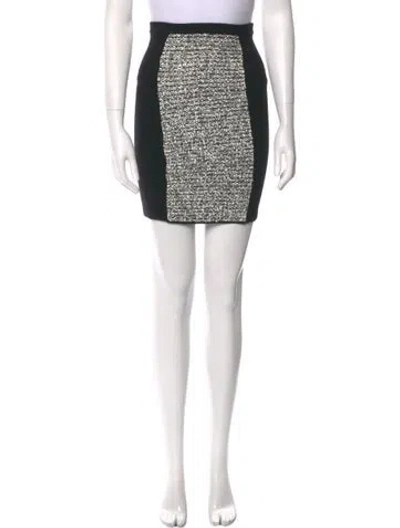 Pre-owned Alexander Wang Tweed Pattern Mini Skirt In Multi