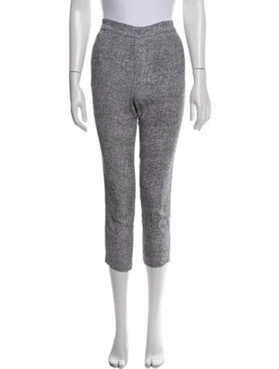 Pre-owned Alexander Wang Tweed Pattern Straight Leg Pants In Grey