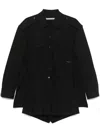 Alexander Wang Twill Playsuit In Black