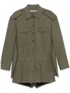Alexander Wang Twill Playsuit In Green