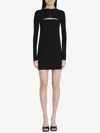Alexander Wang Knitted Mini Dress In Black
