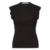 Alexander Wang Twisted Bust Layered Tank In Multi