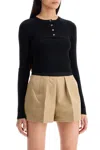 Alexander Wang Two Piece Cropped Set In Black