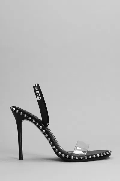 Alexander Wang Two-tone Leather And Pvc Sandals