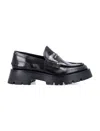 Alexander Wang Two-tone Leather Loafers In Multi